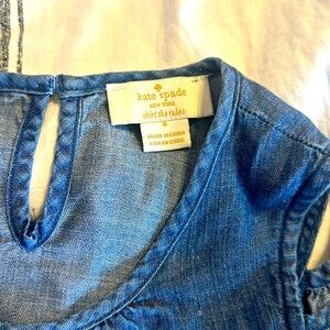 Kate Spade Girls Kids Blue Chambray  Dress Sz 8